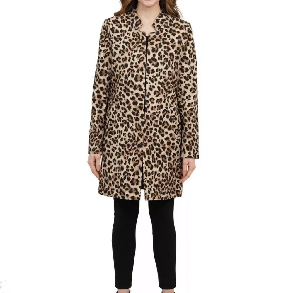 Love Token Cheetah Dress Coat